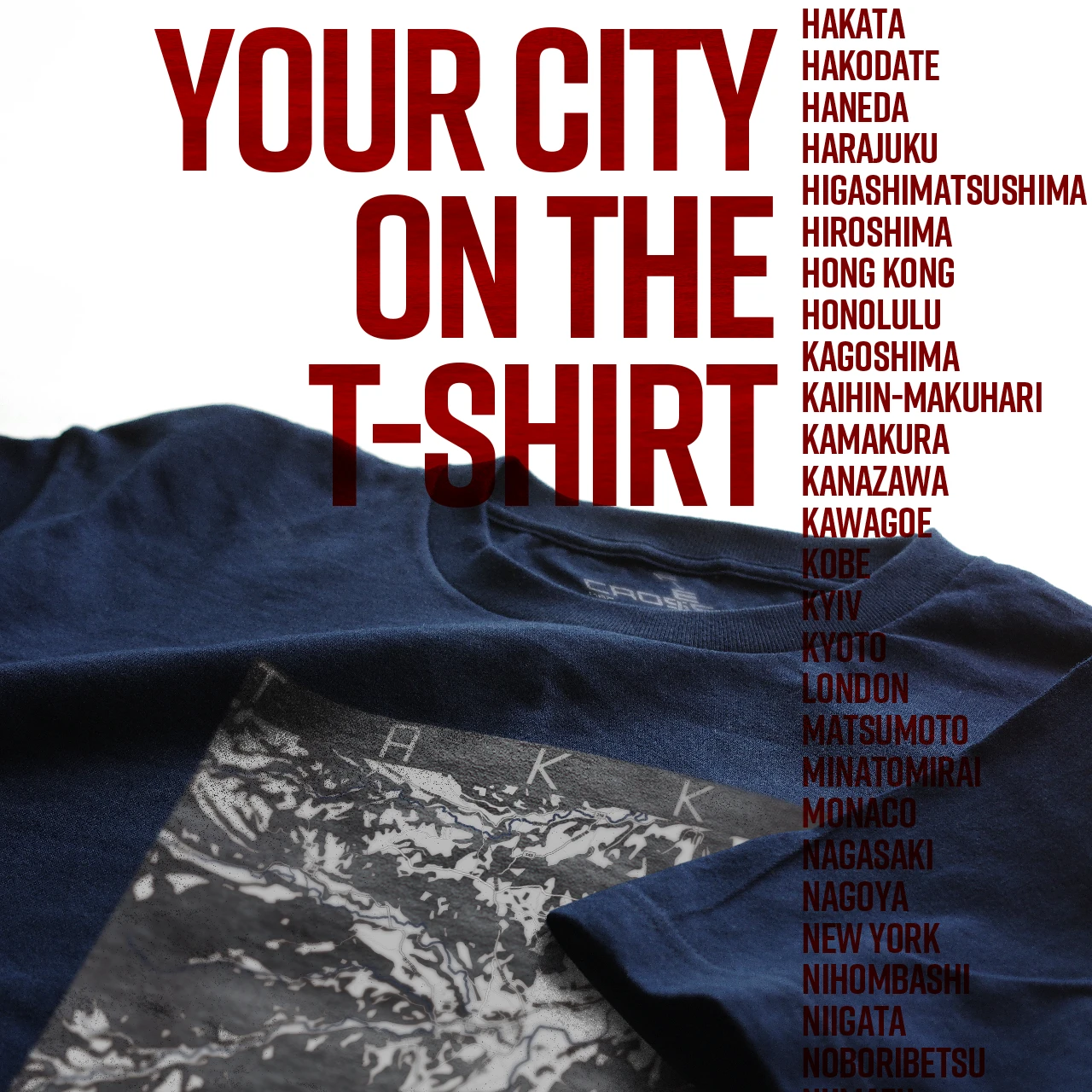 Your City on the T-shirt