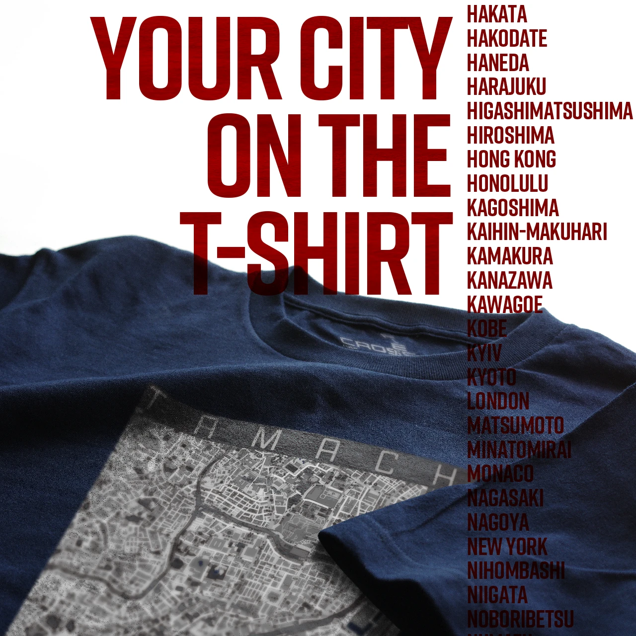 Your City on the T-shirt