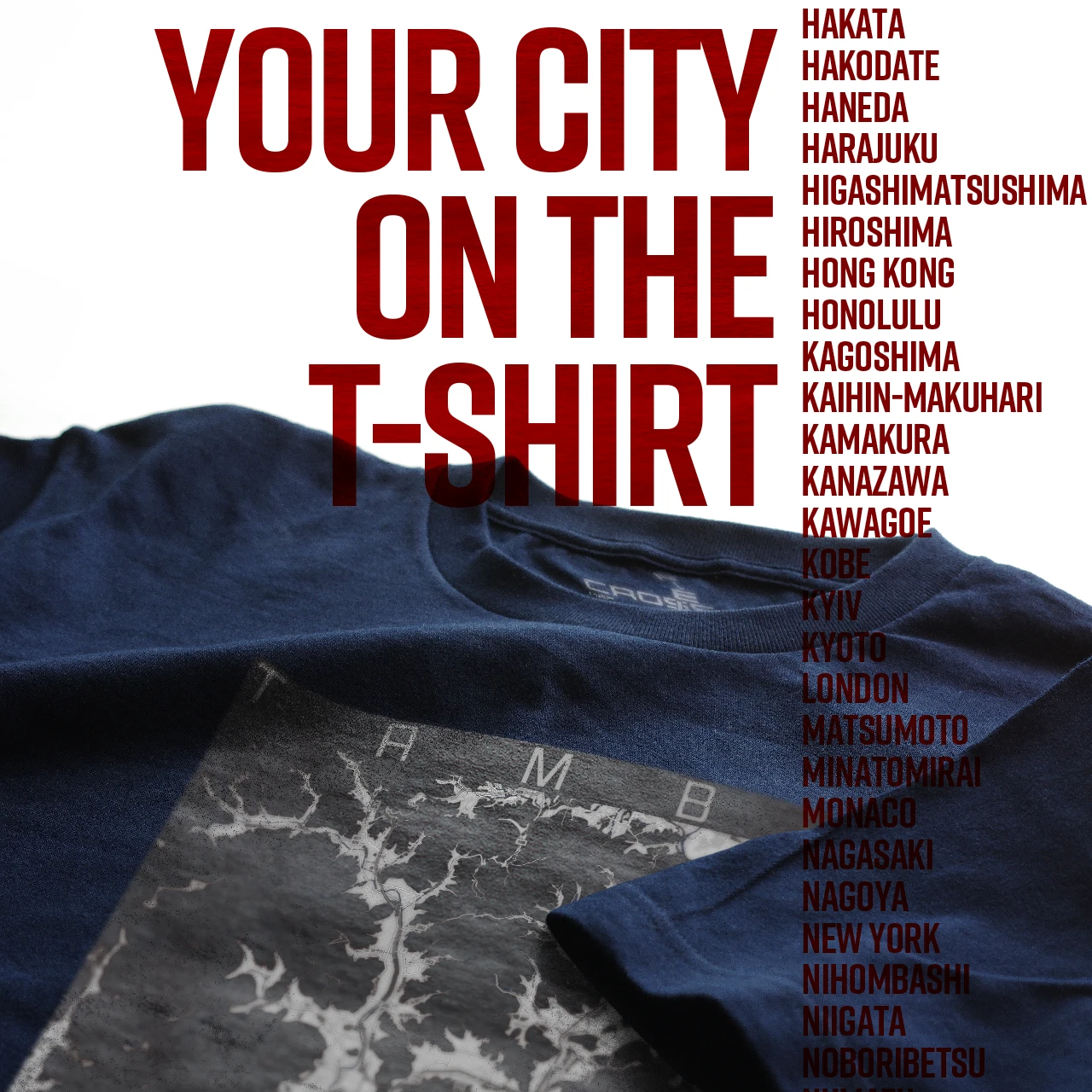 Your City on the T-shirt