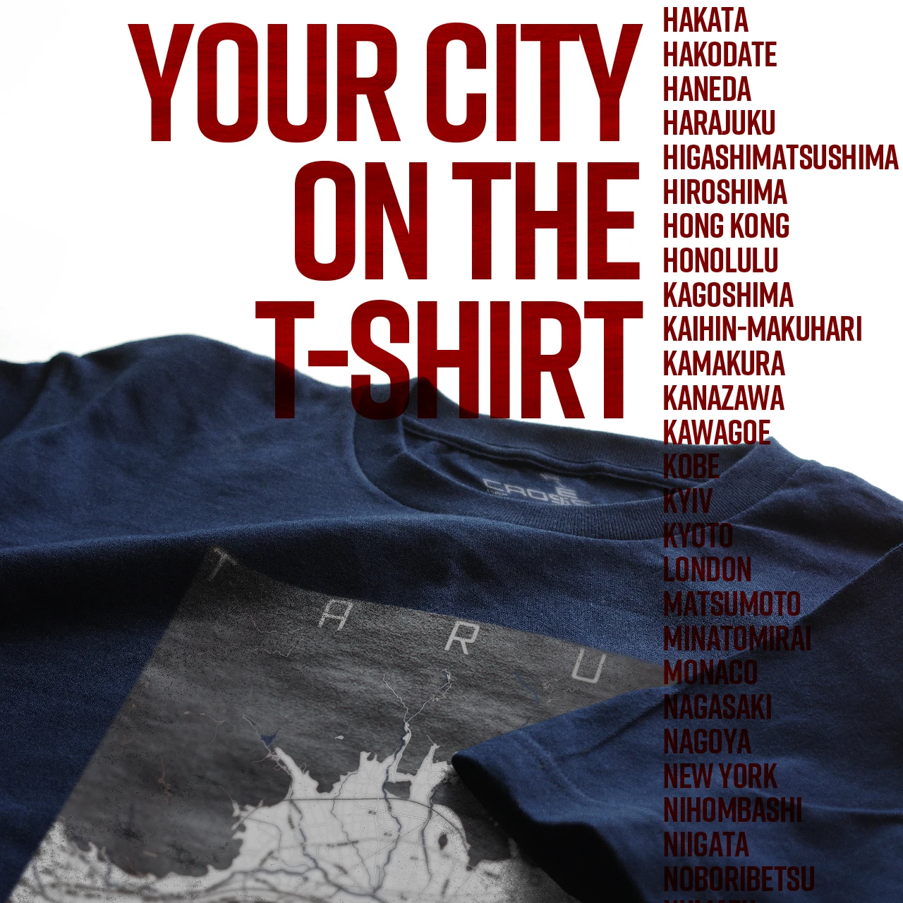 Your City on the T-shirt