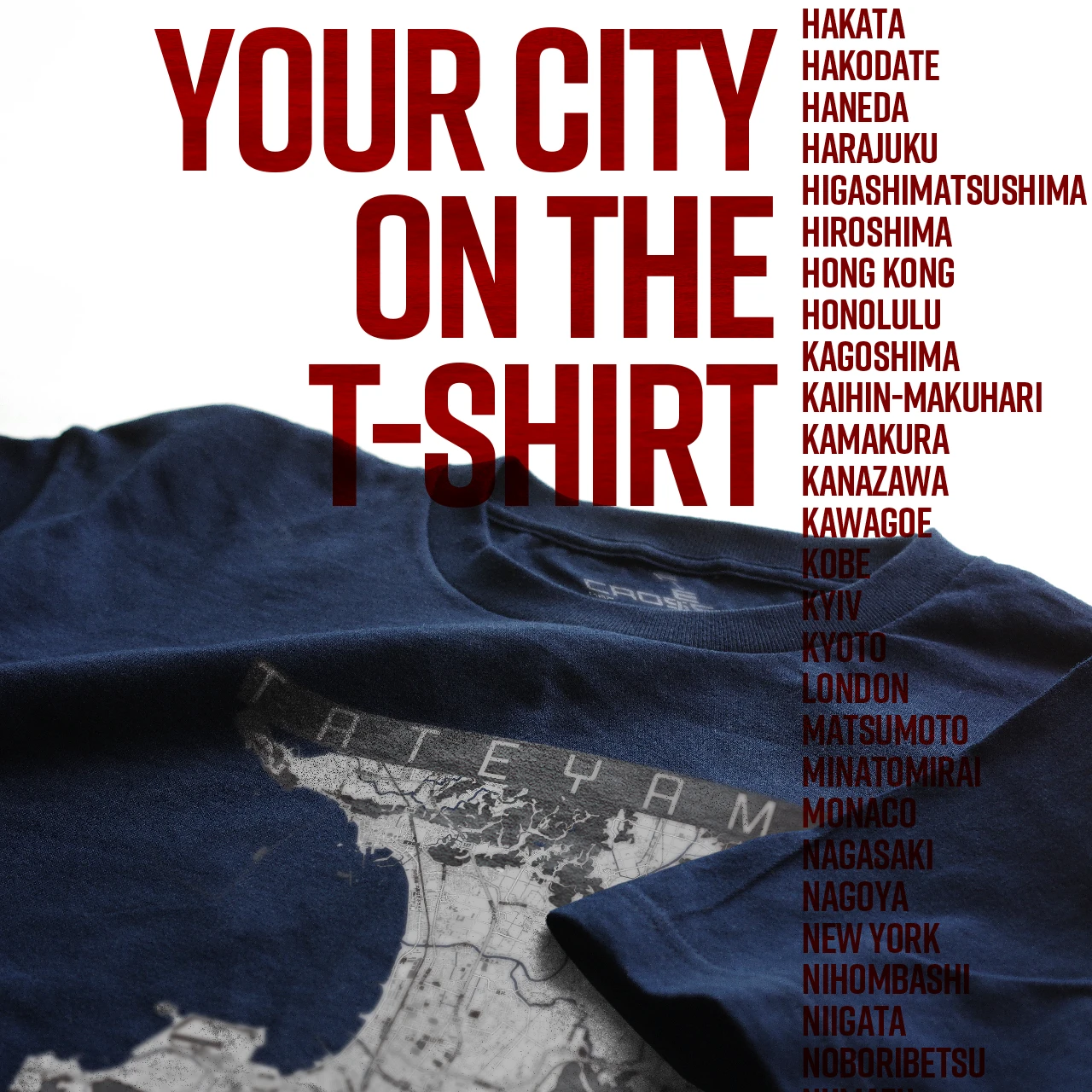 Your City on the T-shirt