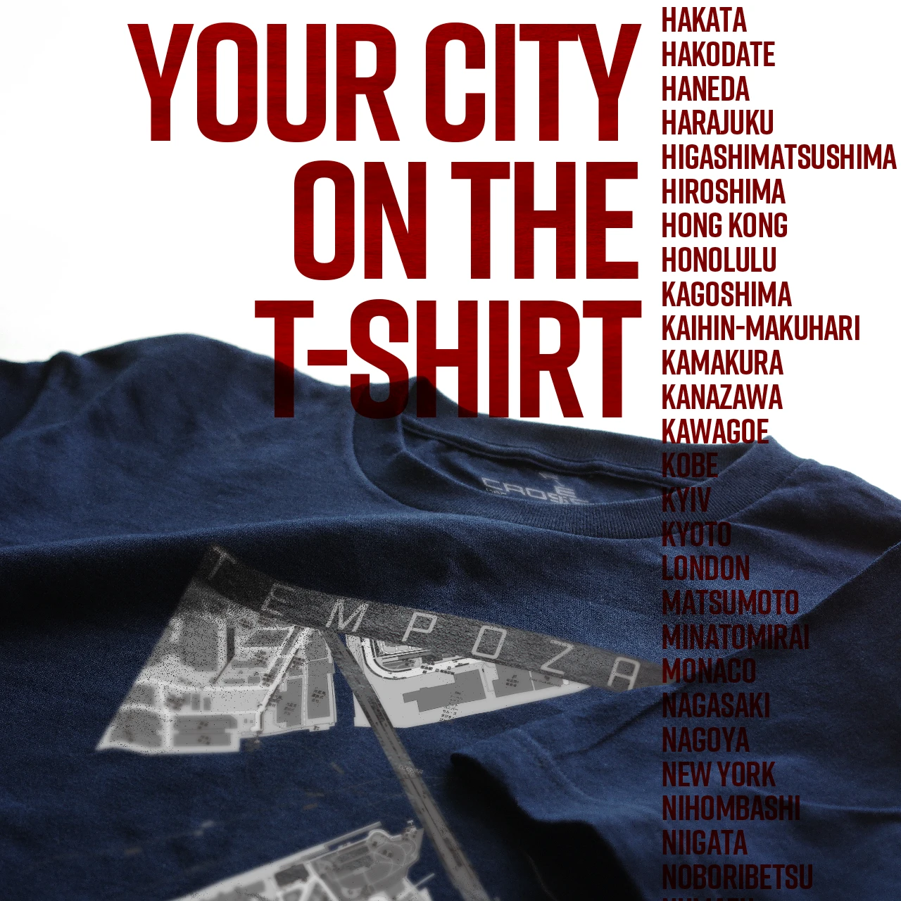 Your City on the T-shirt