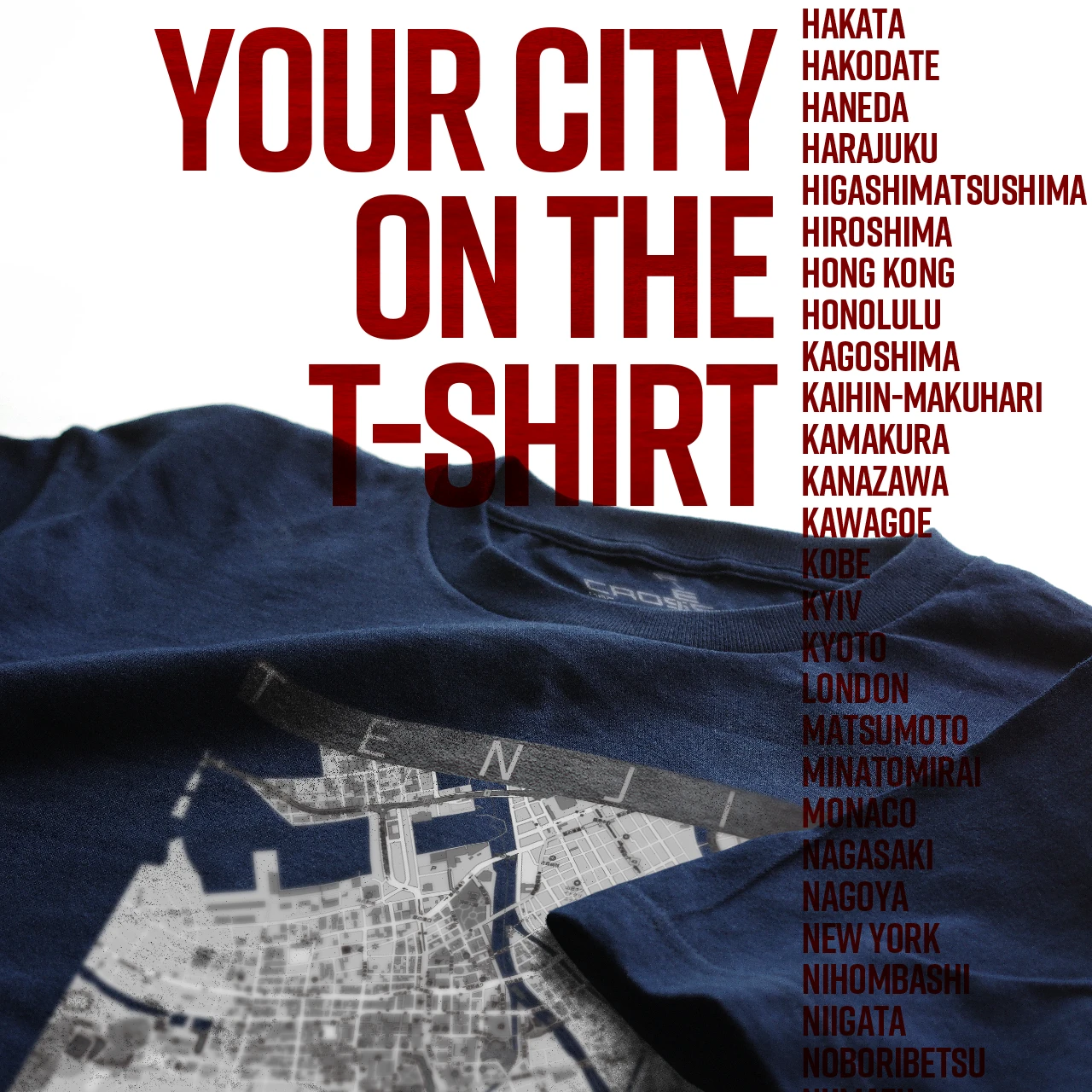 Your City on the T-shirt