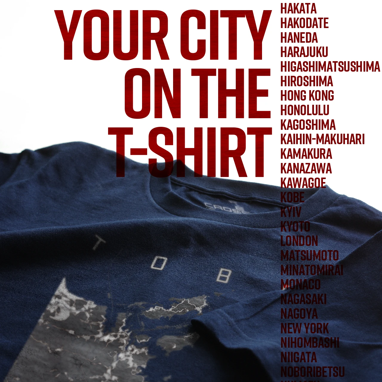 Your City on the T-shirt