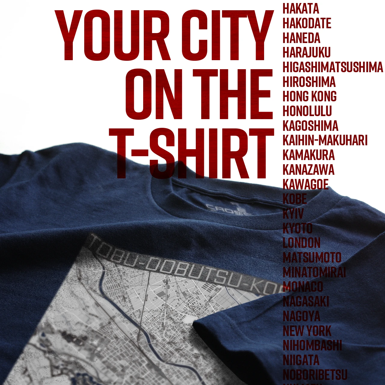 Your City on the T-shirt