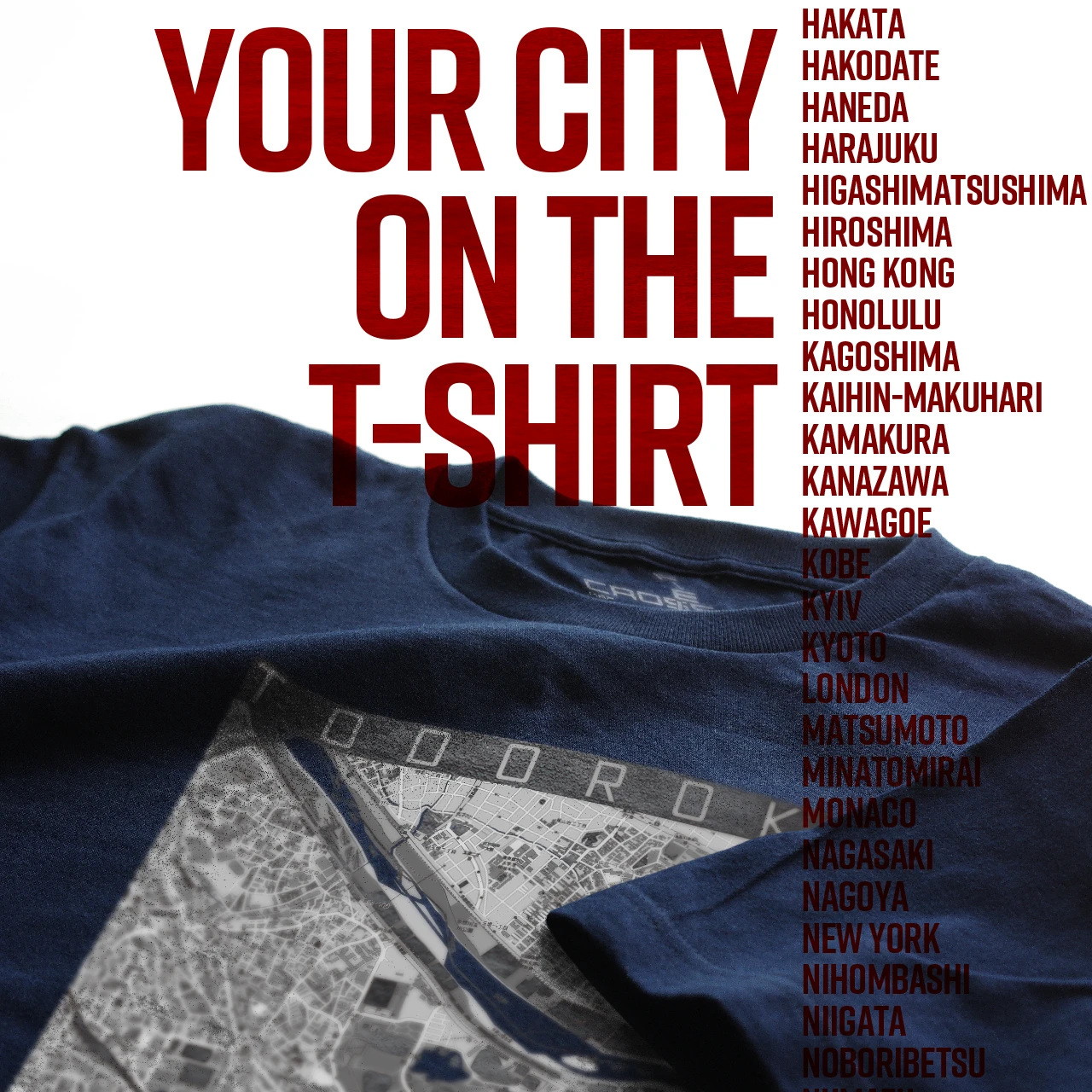 Your City on the T-shirt