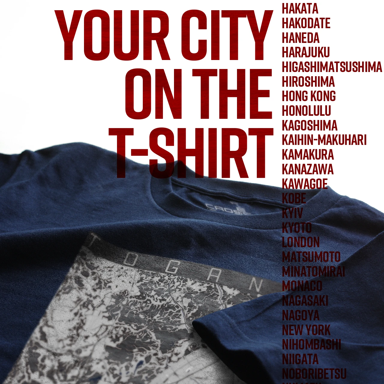 Your City on the T-shirt