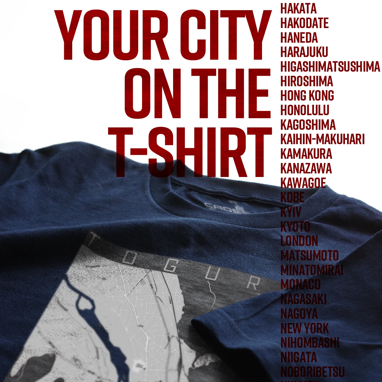 Your City on the T-shirt