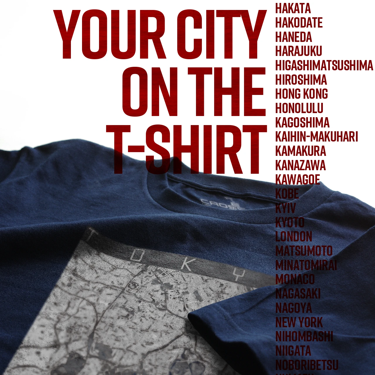 Your City on the T-shirt