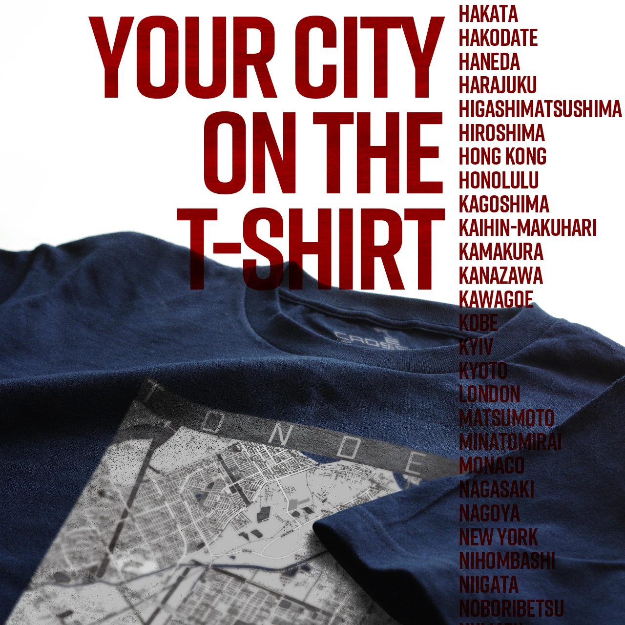 Your City on the T-shirt