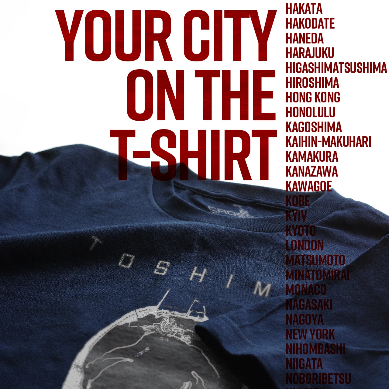 Your City on the T-shirt