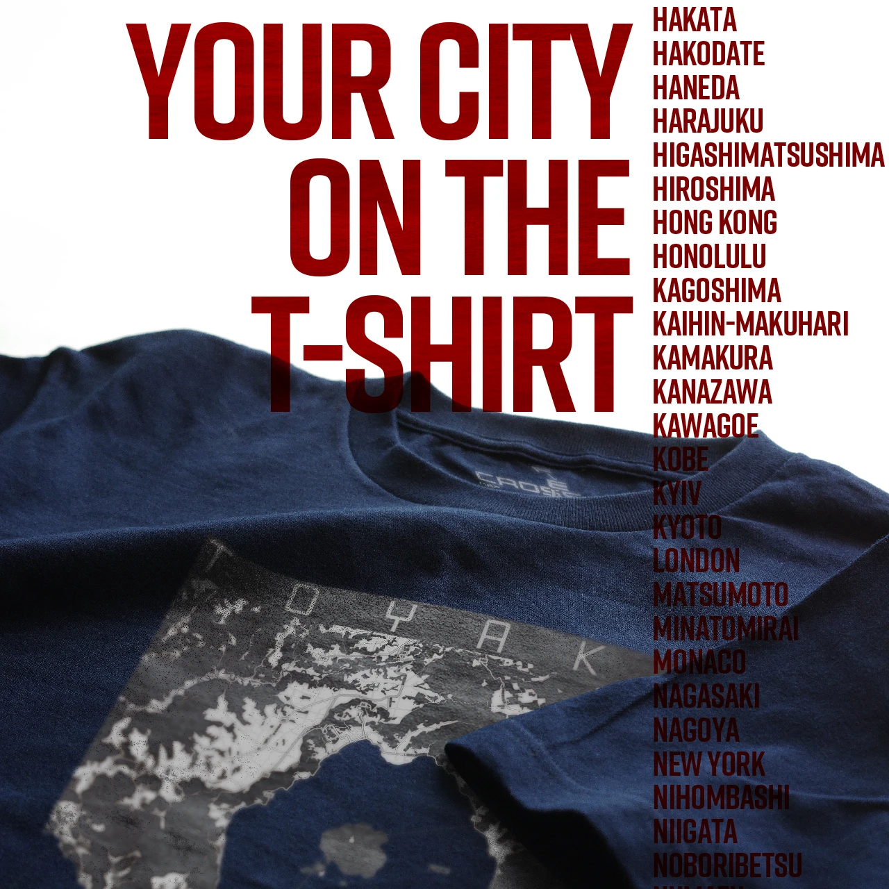 Your City on the T-shirt