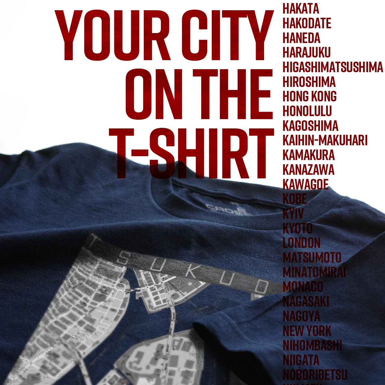 Your City on the T-shirt