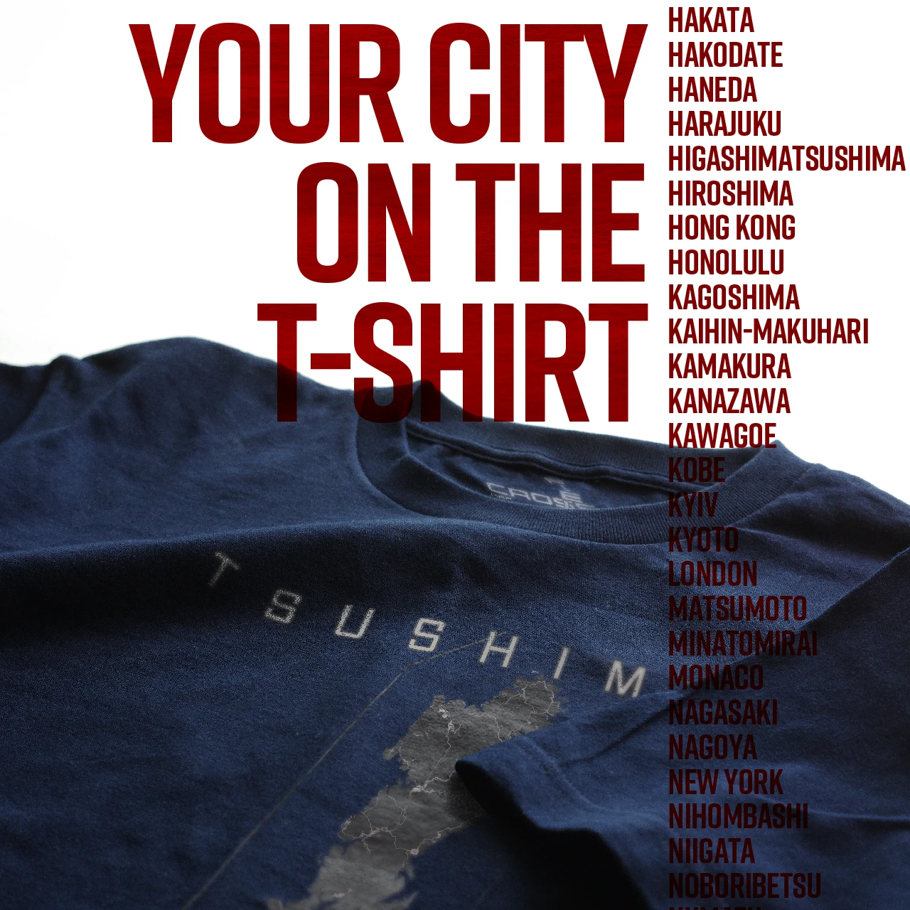 Your City on the T-shirt