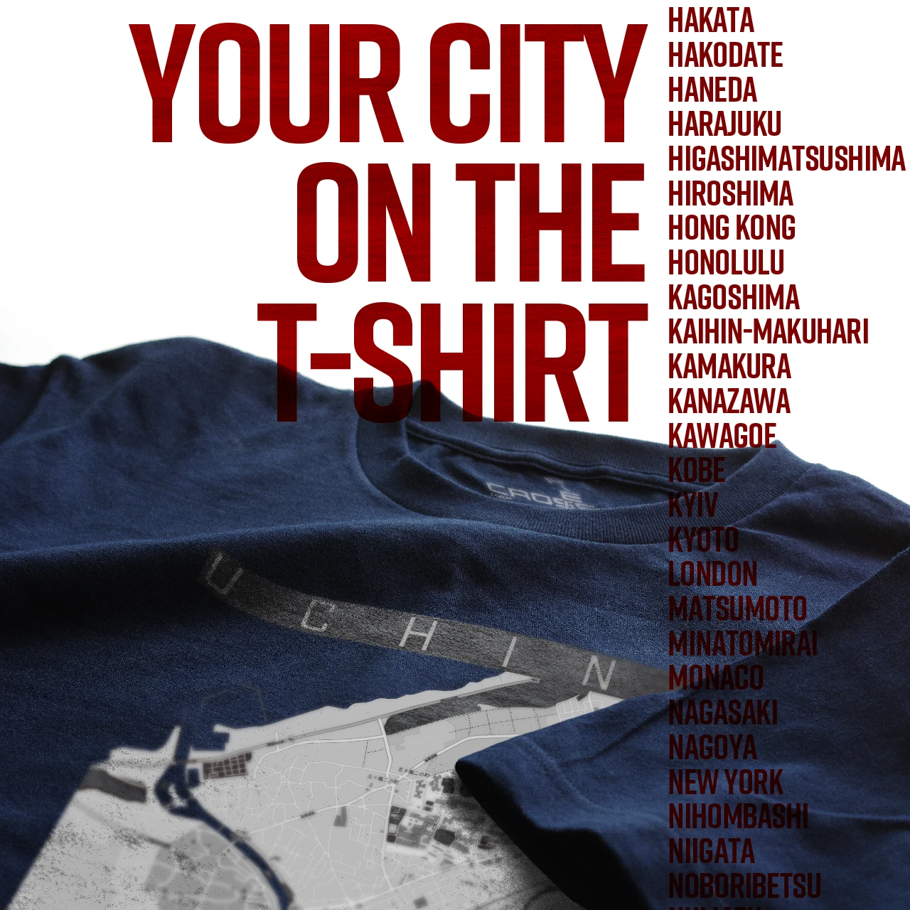 Your City on the T-shirt