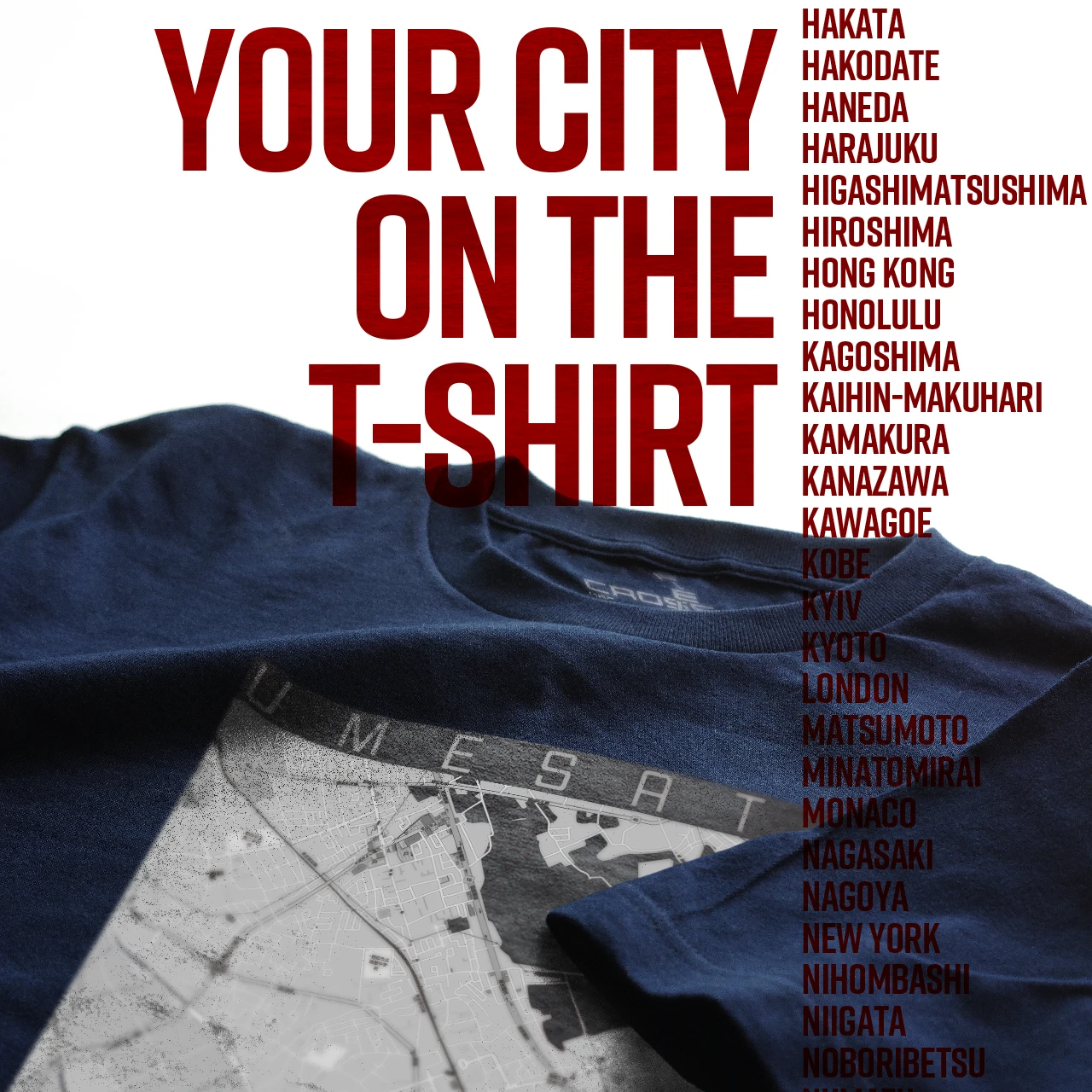 Your City on the T-shirt