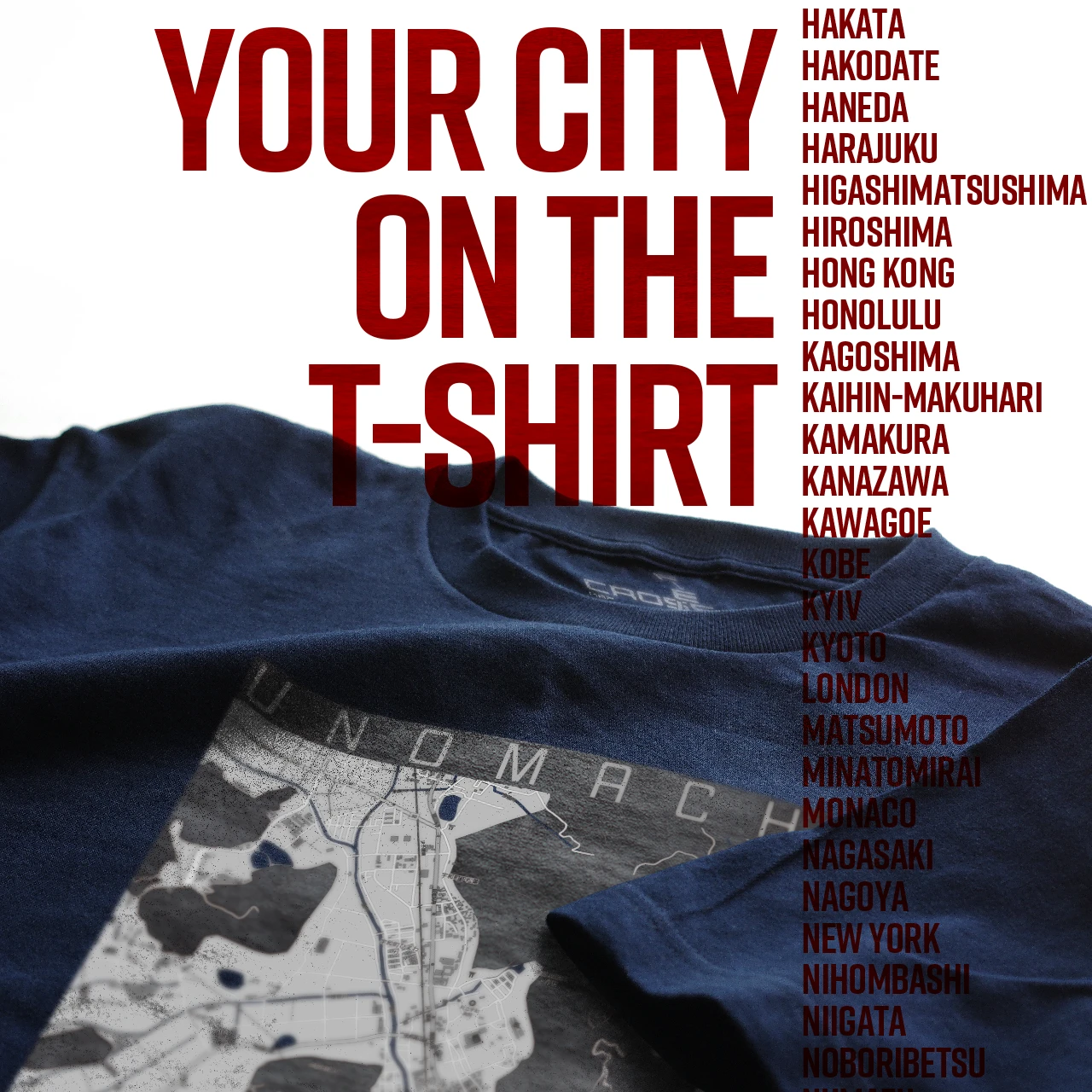 Your City on the T-shirt