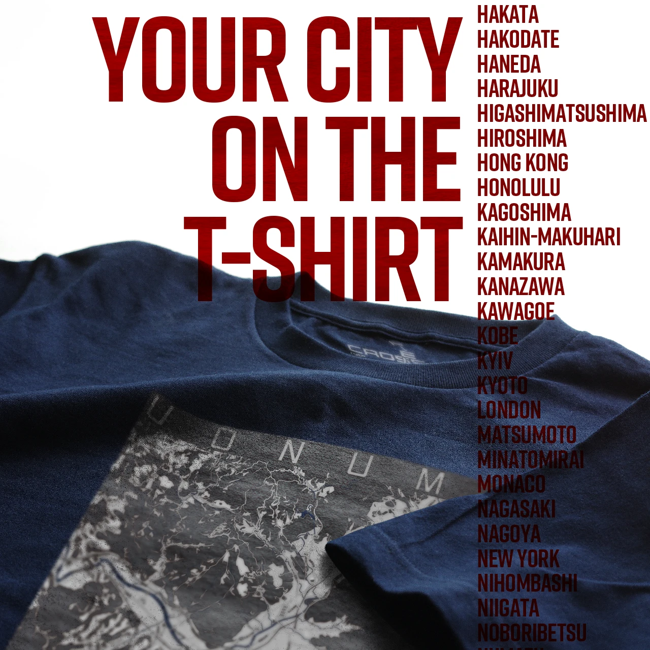 Your City on the T-shirt