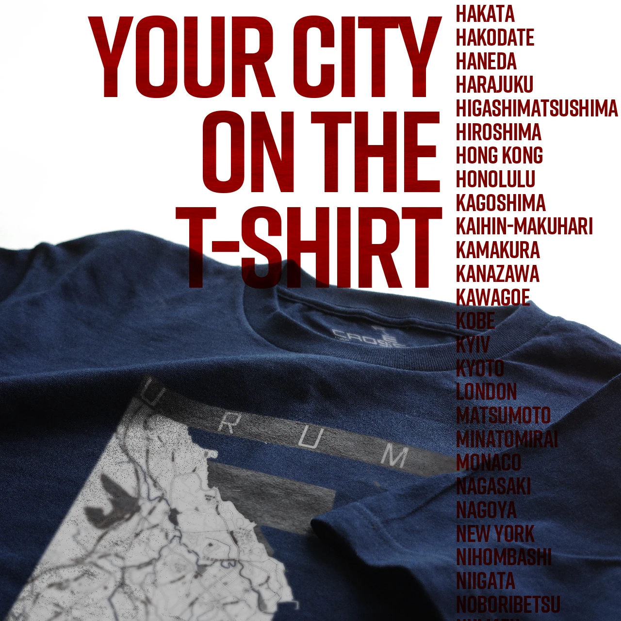 Your City on the T-shirt