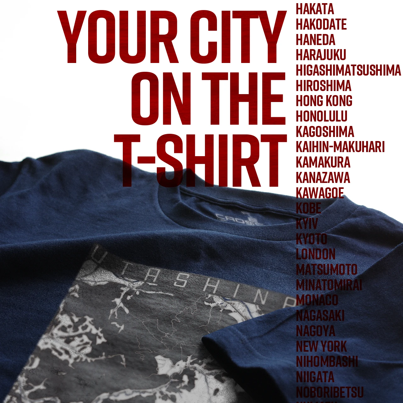 Your City on the T-shirt