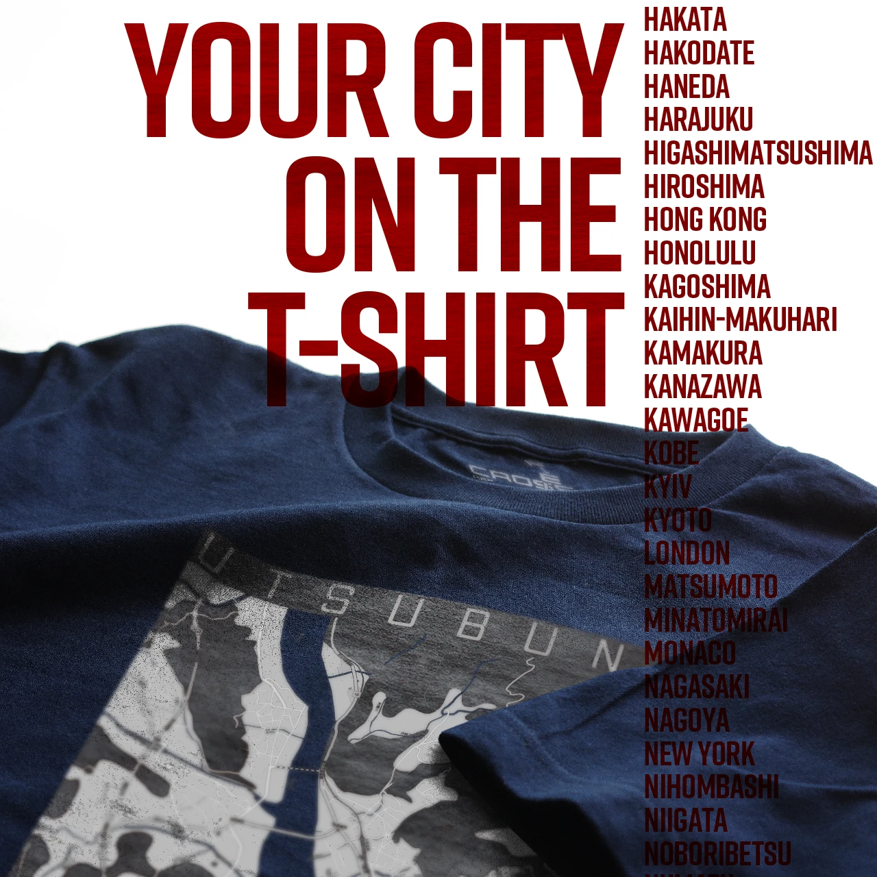 Your City on the T-shirt