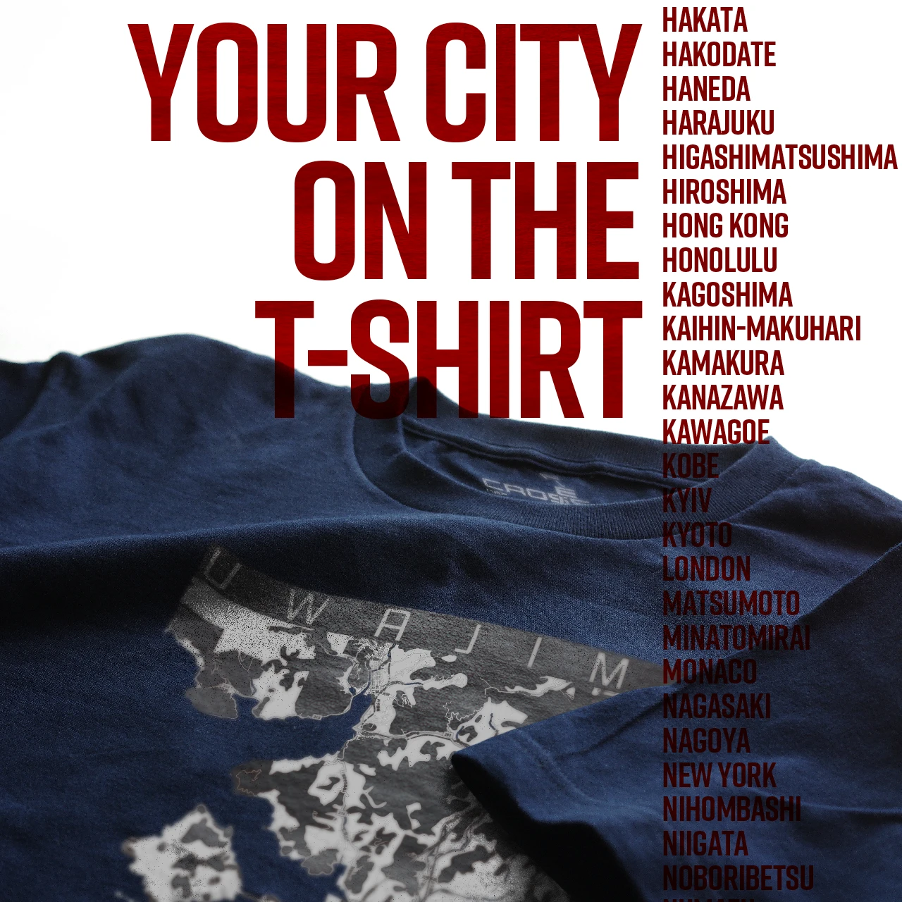 Your City on the T-shirt