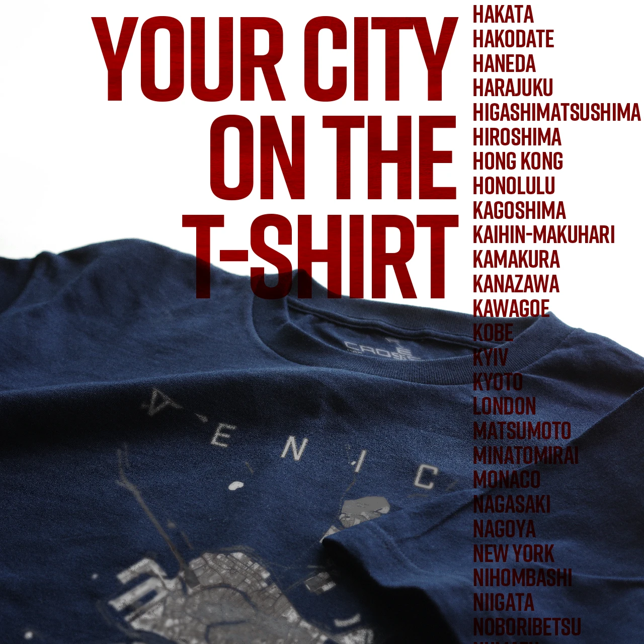 Your City on the T-shirt