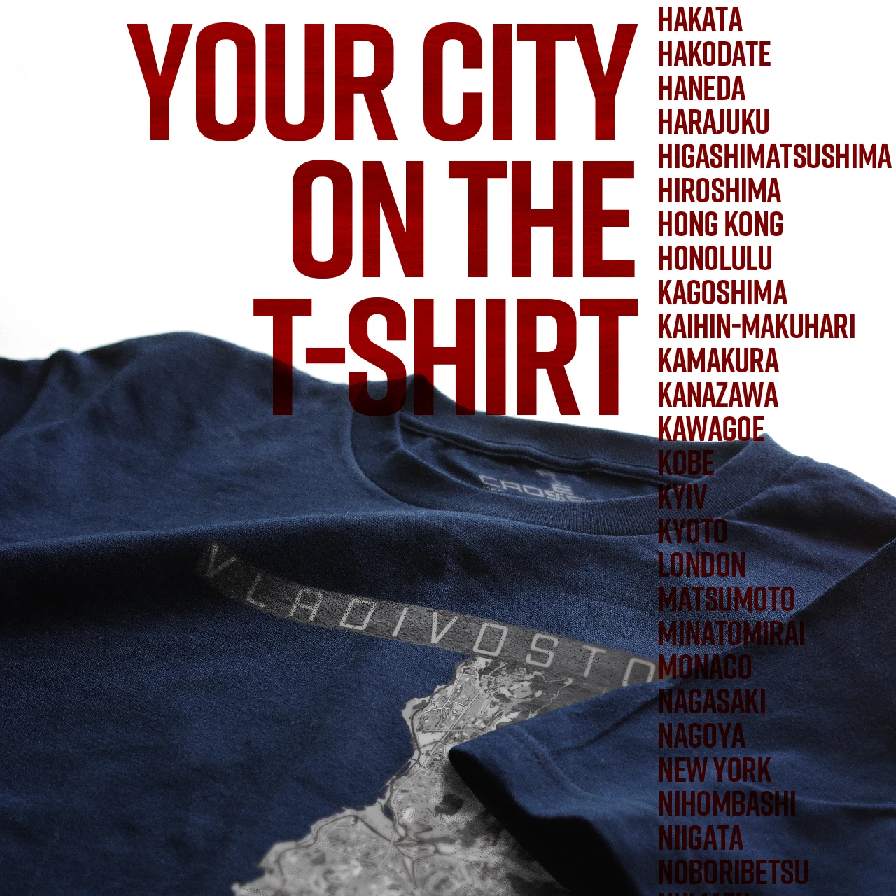 Your City on the T-shirt