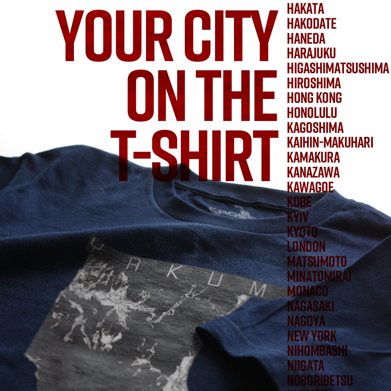 Your City on the T-shirt