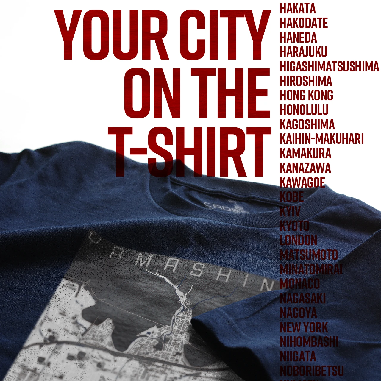 Your City on the T-shirt