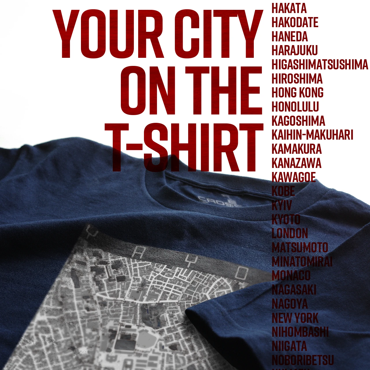 Your City on the T-shirt