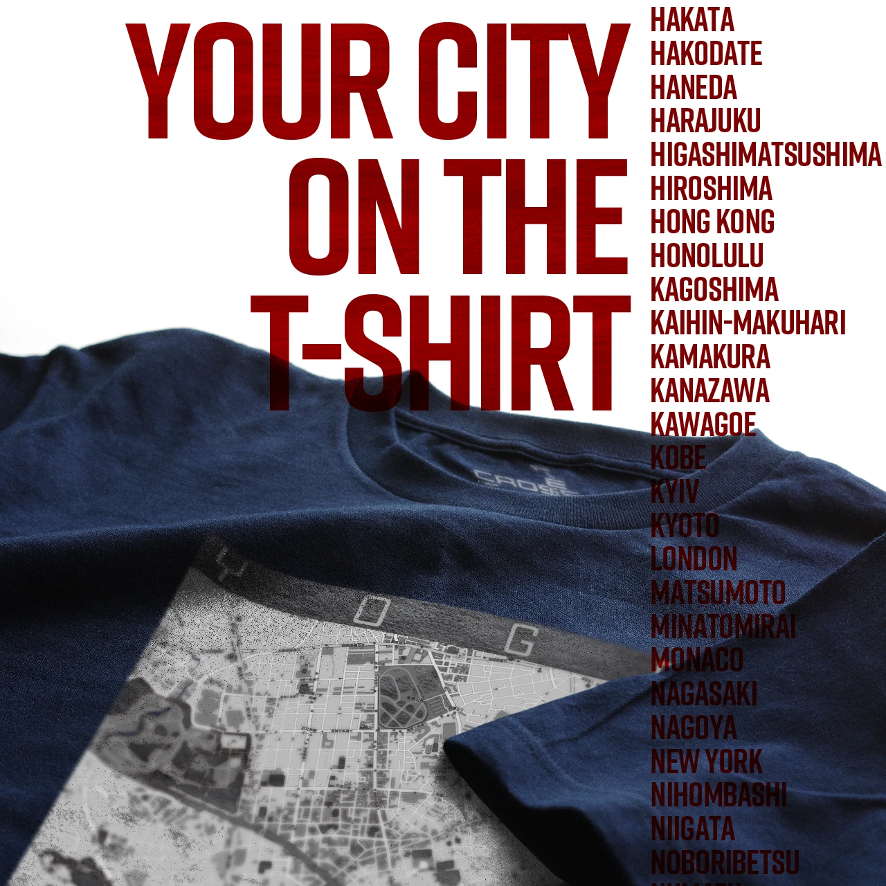 Your City on the T-shirt