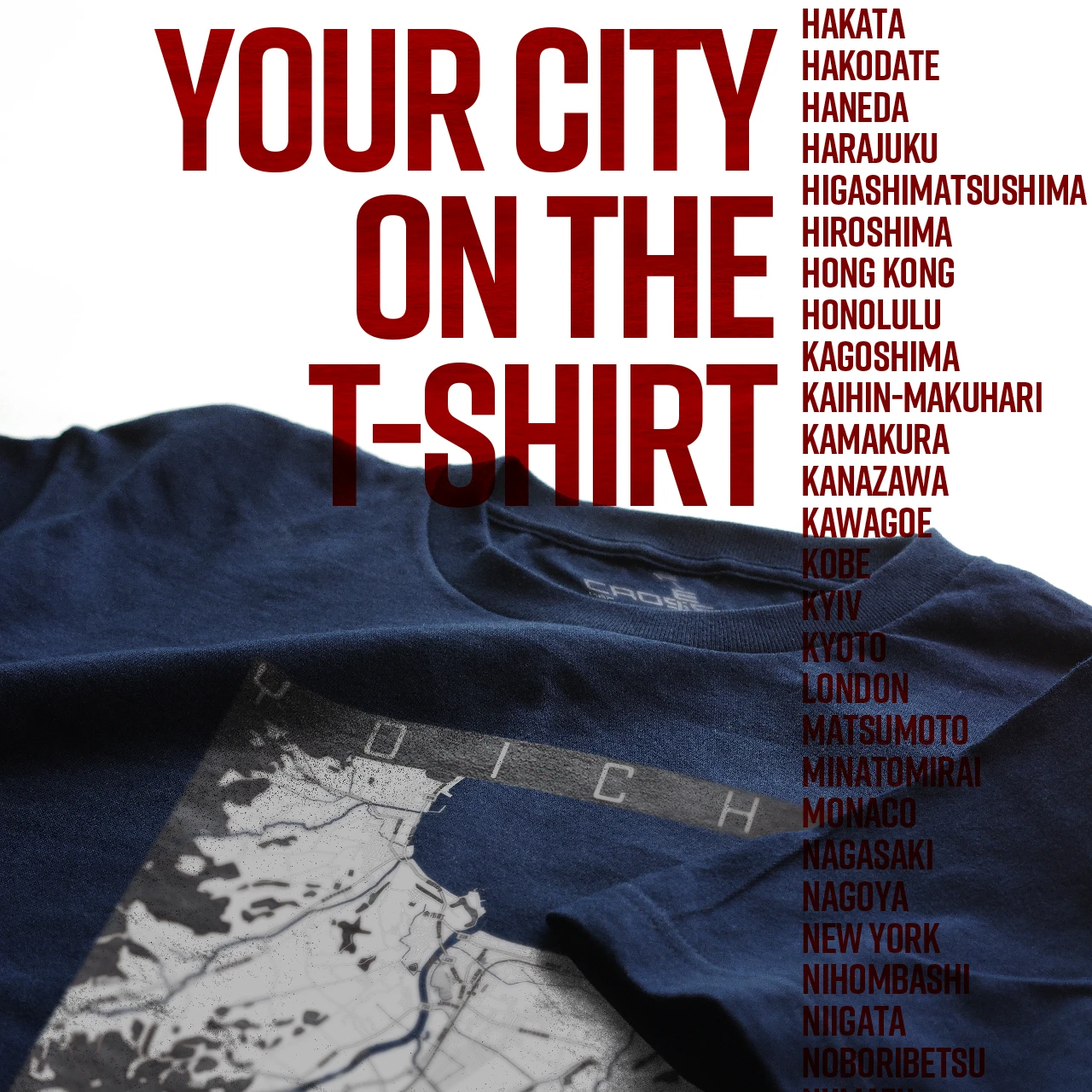 Your City on the T-shirt