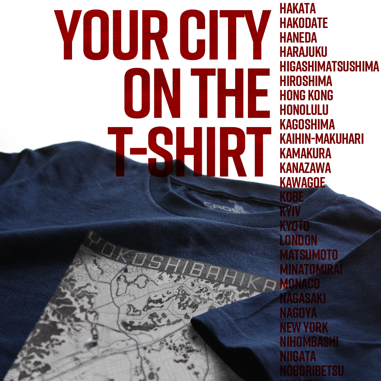 Your City on the T-shirt