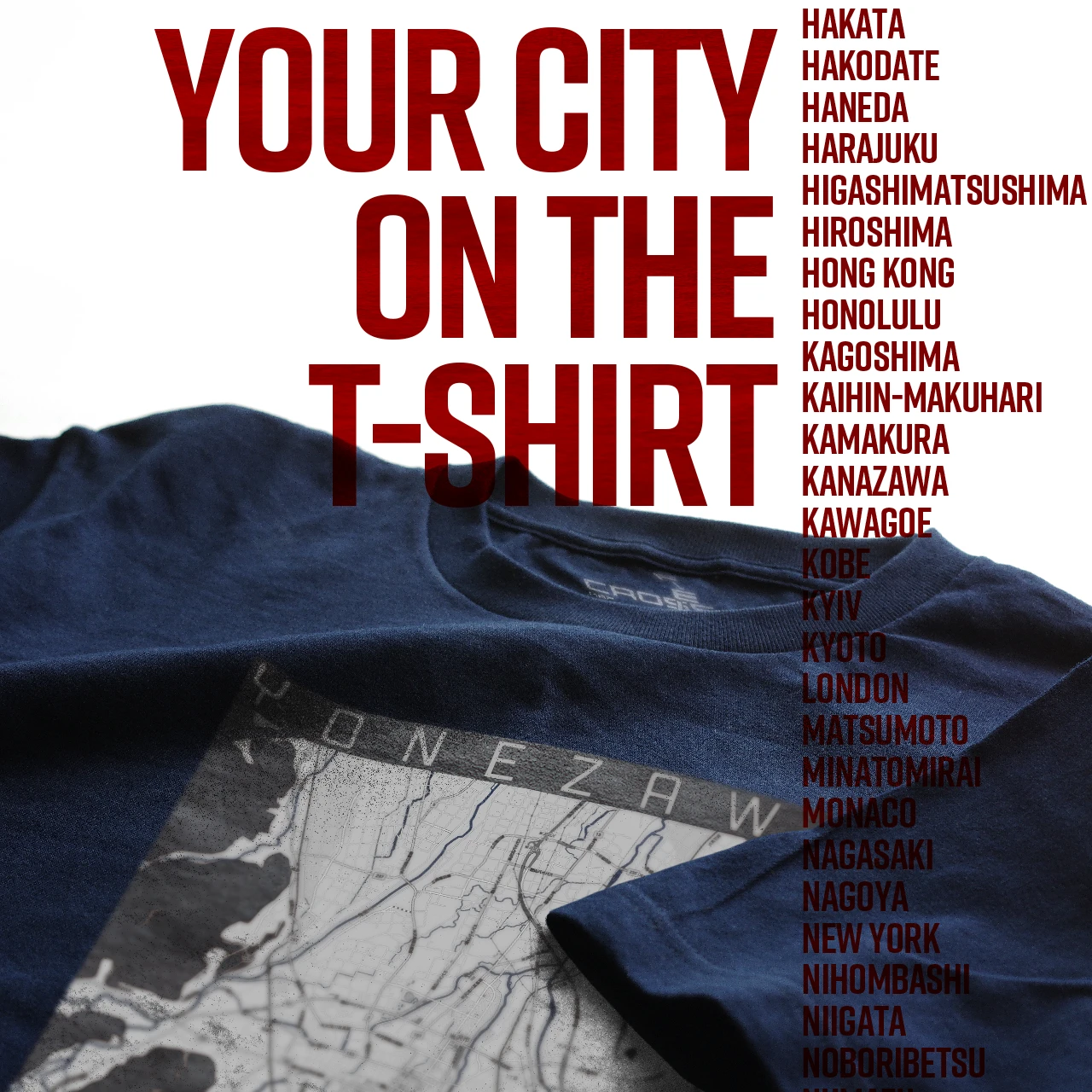 Your City on the T-shirt