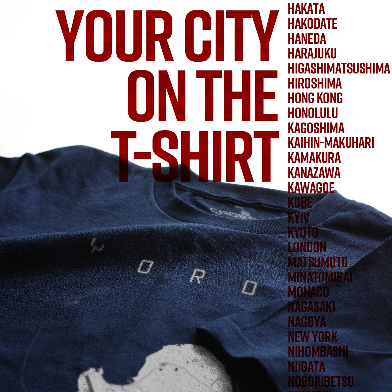 Your City on the T-shirt