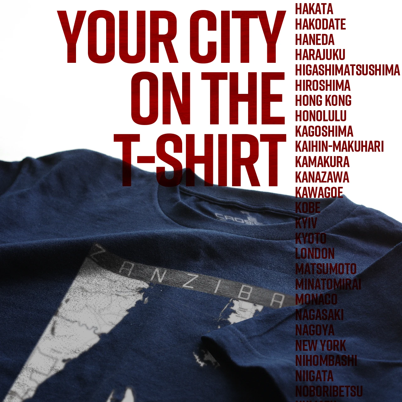 Your City on the T-shirt