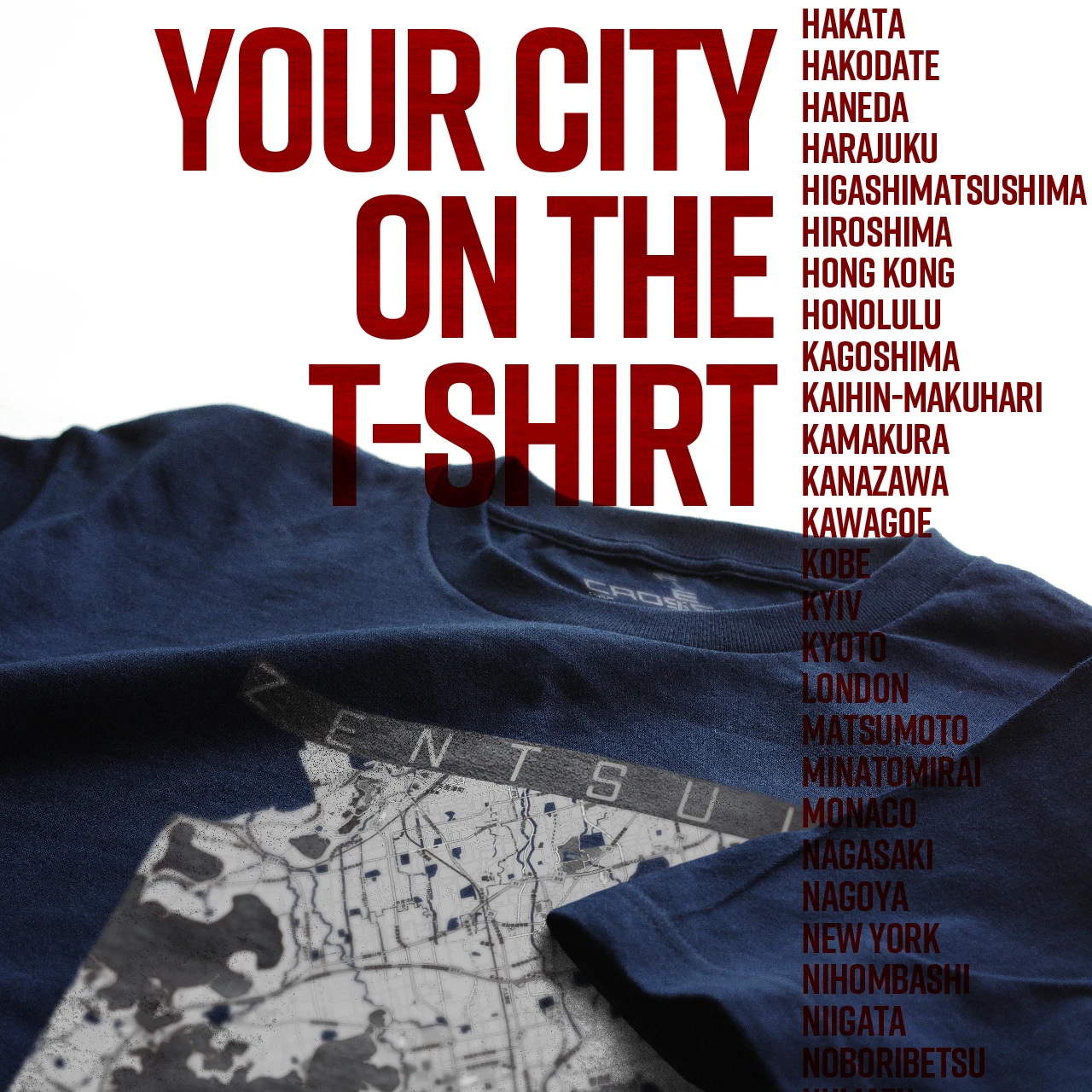 Your City on the T-shirt