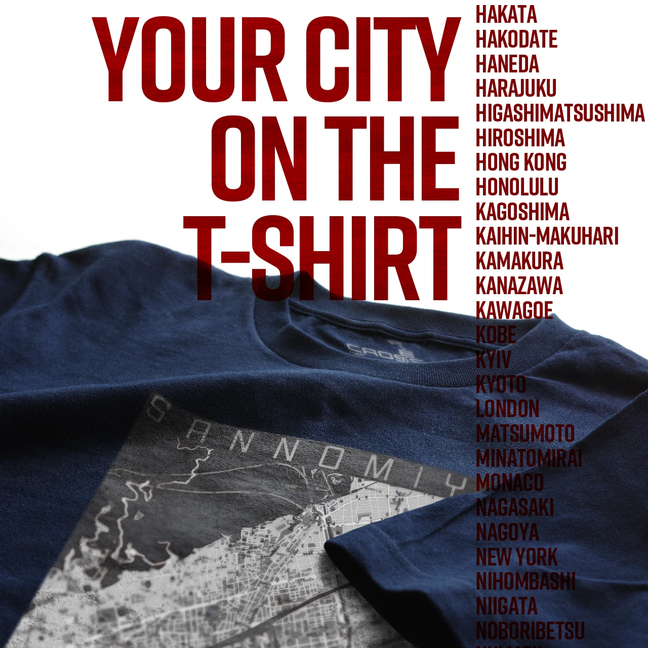 Your City on the T-shirt